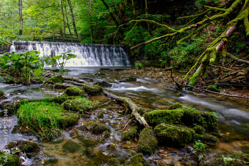 waterfall in the Gauchach Gorge in the Black Forest photo