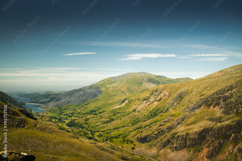 Landscape photography from the journey up mount Snowden.
