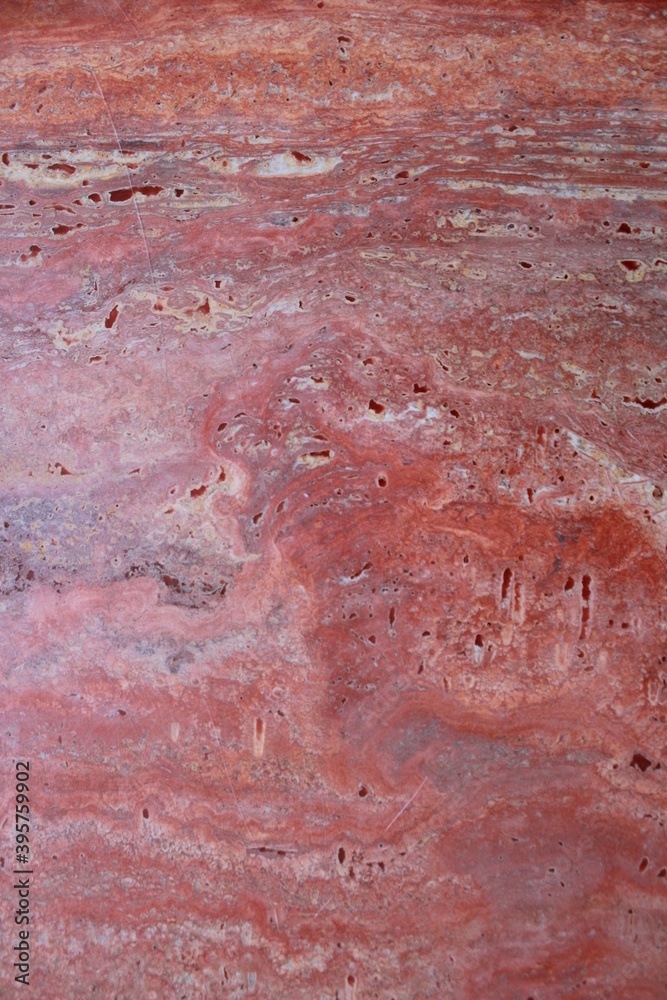 Naklejka premium texture of red marble surface