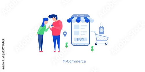 Mcommerce Vector Illustration 