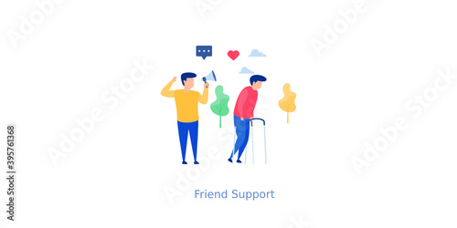 Friend Support Illustration 