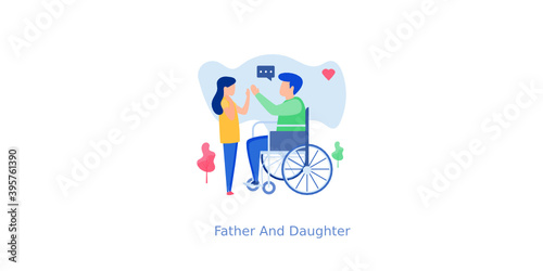 Father And Daughter 