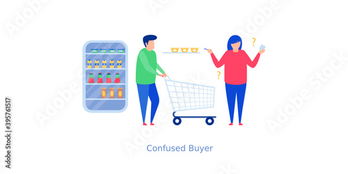 Confused Buyer Illustration 