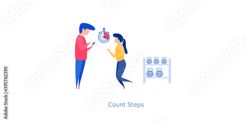 Step Counter Illustration 