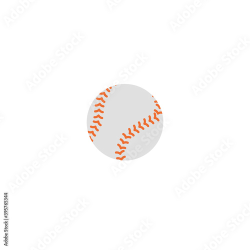 Baseball ball vector isolated icon illustration. Baseball ball icon