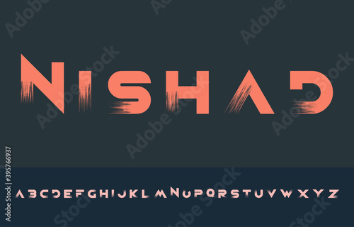 alphabet capital A to Z letter logo design
