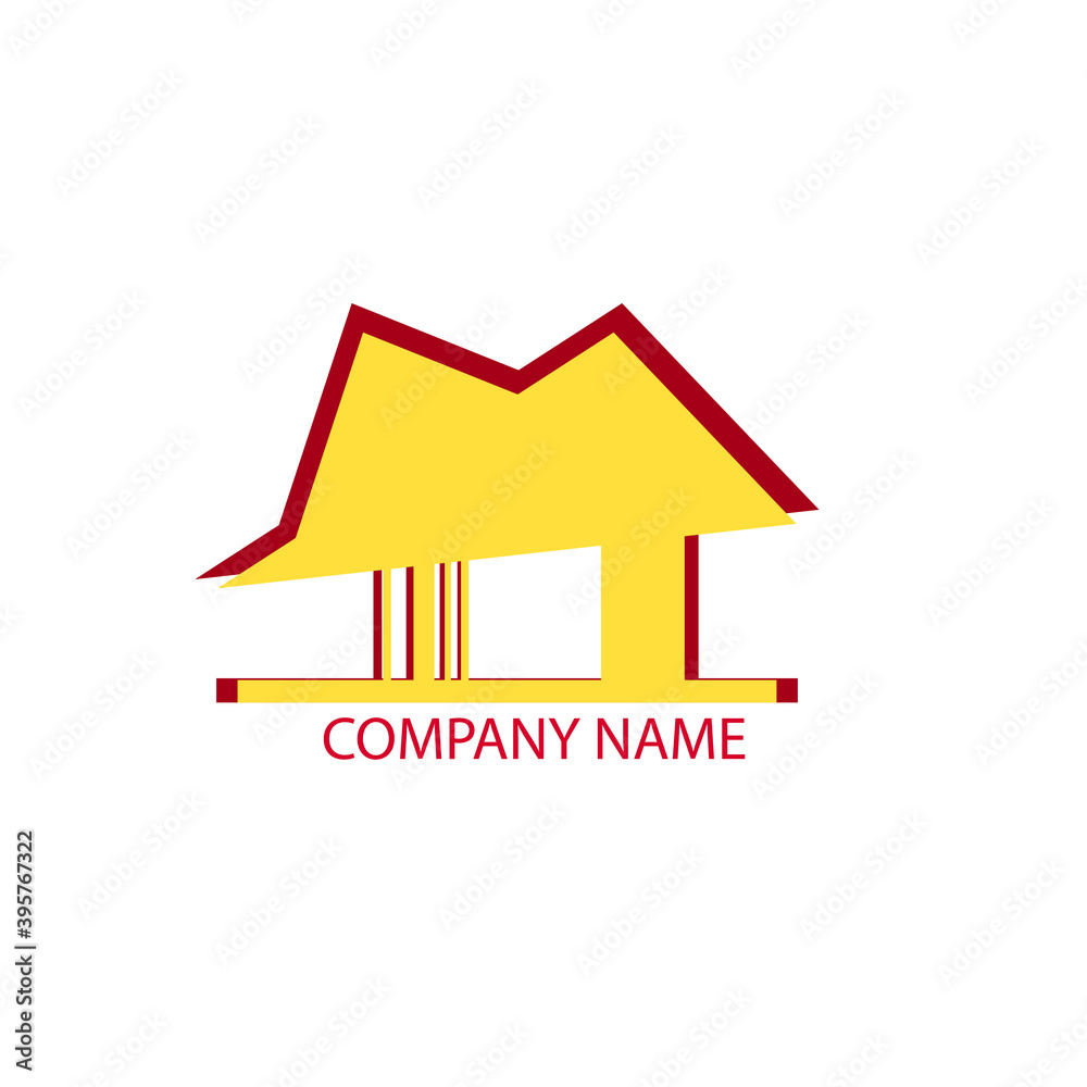 Building Logo Isolated on white background Building Logo Isolated on white background