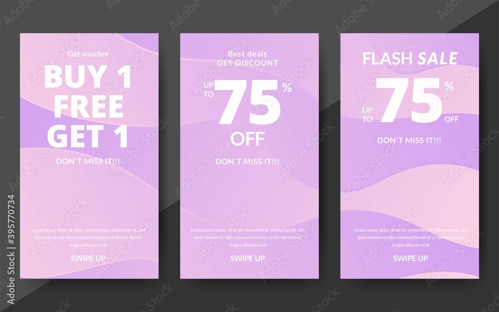Flash sale discount banner template promotion, end of season special offer banner,