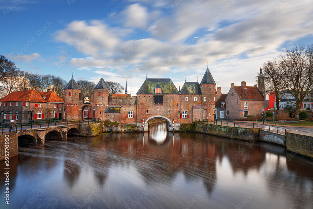 Amersfoort, Netherlands at the Koppelport at dawn.