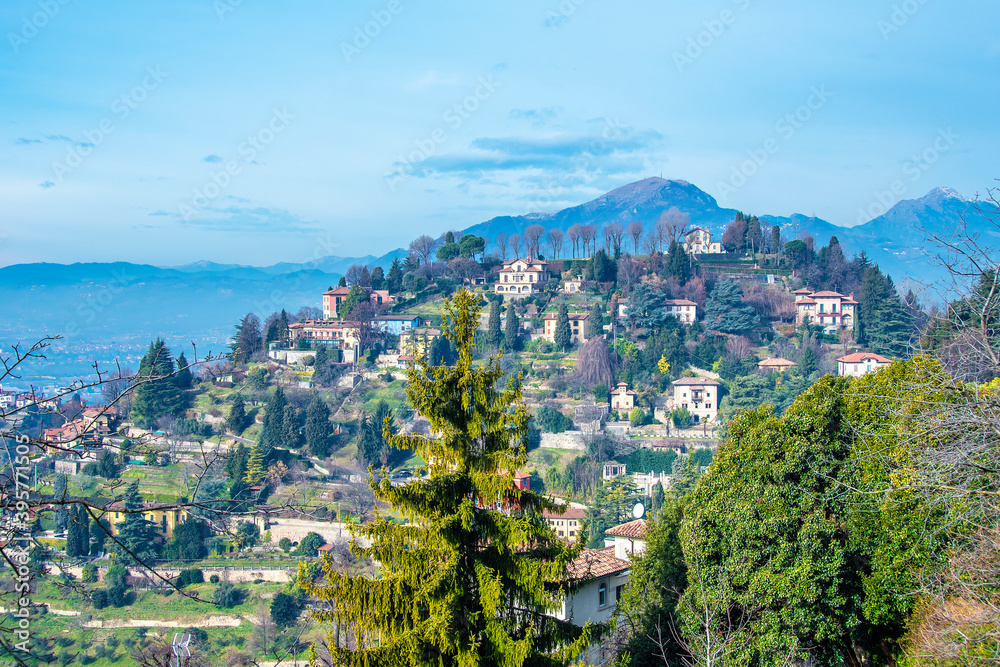 San Vigilio District view in Bergamo City