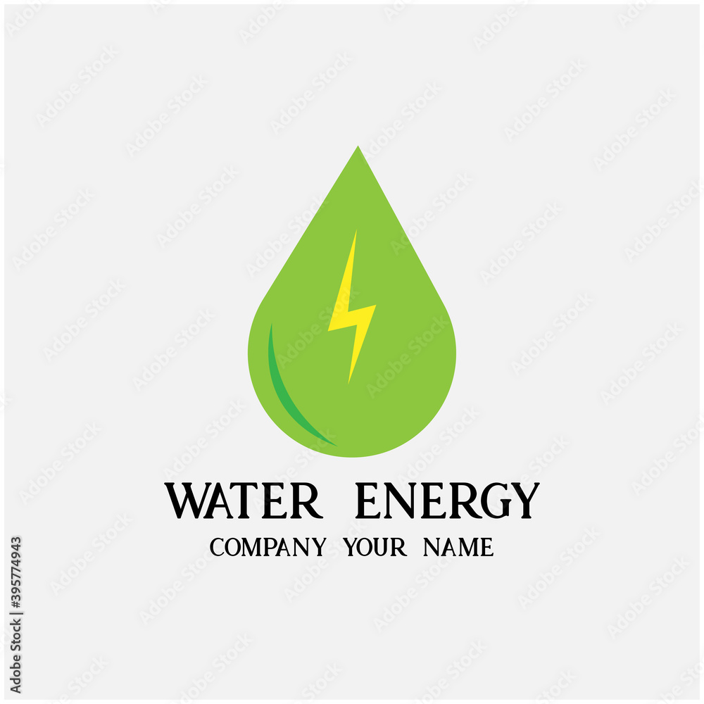 water energy logo vector. green energy logo vector. water energy logo vector. green energy logo vector.
