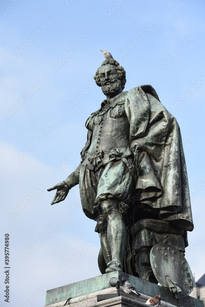 Belgique Flandres Anvers Antwerp Pierre Paul Rubens peintre statue patrimoine tourisme