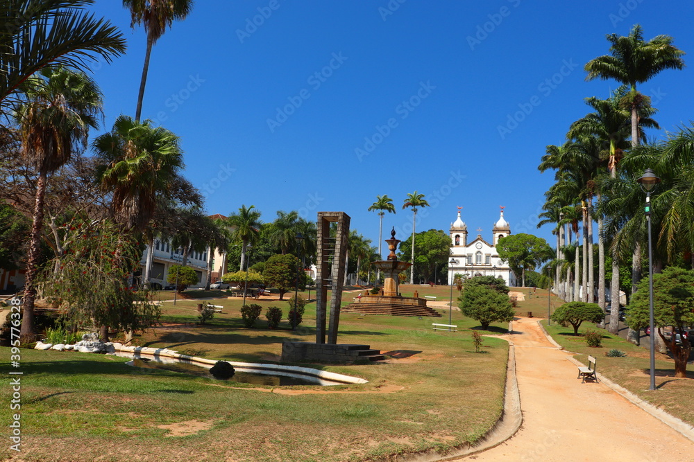 Obraz premium Vassouras, Rio de Janeiro, Brazil, September 12, 2020: Barao De Campo Belo Square