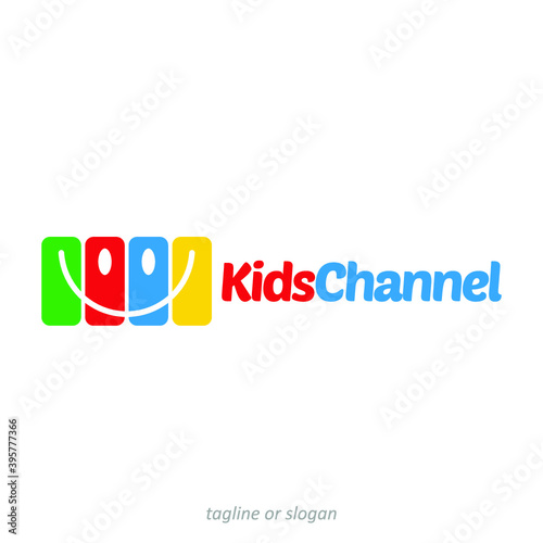 Kids Channel logo icon design template