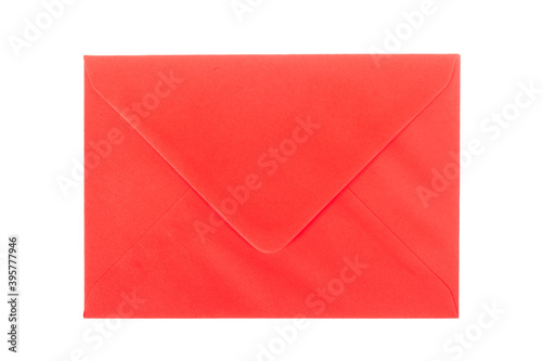 Red envelope isolated on white