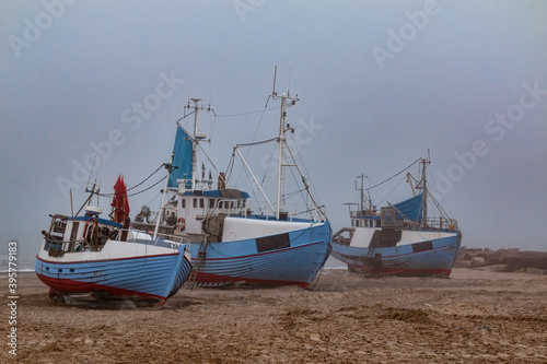 Fishing Cutters on the Beach