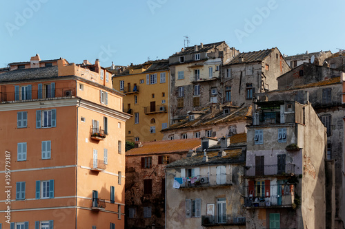 Old city of Bastia in Upper Corsica