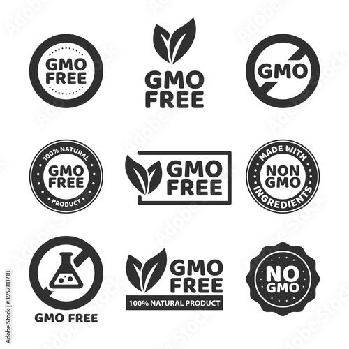 GMO free emblems