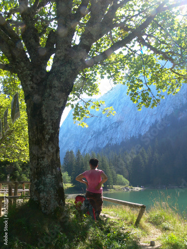 lac benit,mont saxonnex,haute savoie,france photo