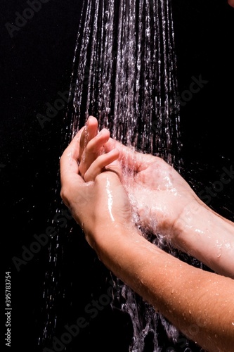 Hands Washed with Water