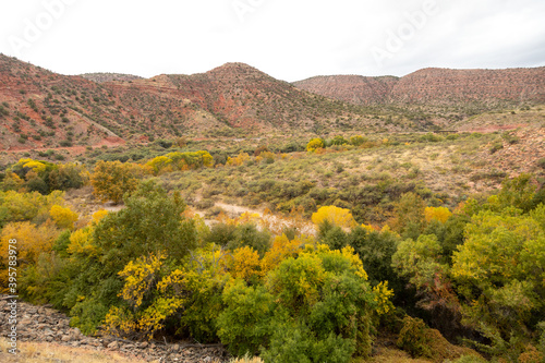 Scenic Verde River Canyon Arizona Landscape in Autumn