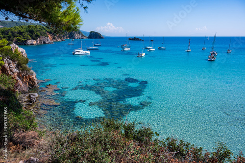 Fototapeta Naklejka Na Ścianę i Meble -  Skala beach near Parga - Preveza, Epirus, Greece