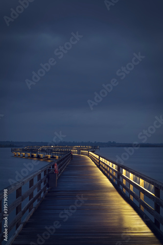 Seebrücke Geiseltalsee, Braunsbedra, Sachsen Anhalt