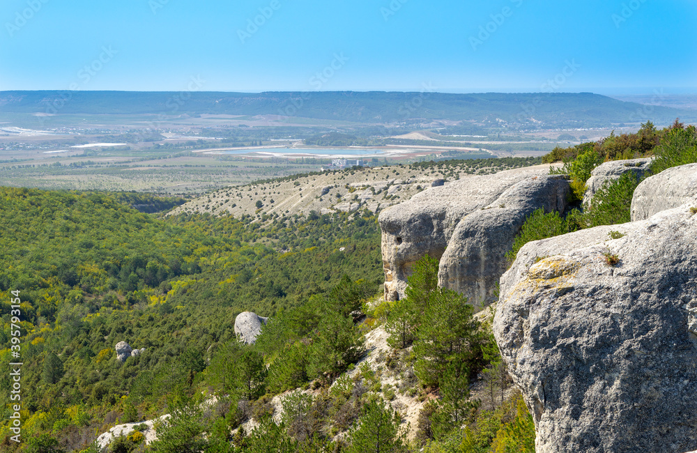 Summer landscape in the mountains in the region of Bakhchisaray, Crimea
