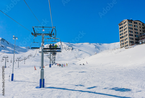 Pas de la Casa, Andorra, winter Grandvalaria ski area, Andorra, Europe