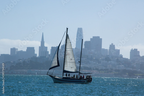 Sailboat in San Francisco Bay