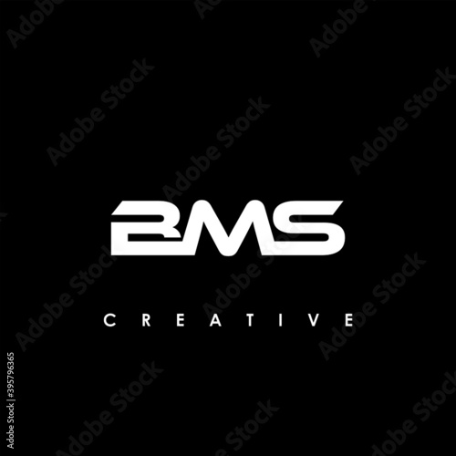 BMS Letter Initial Logo Design Template Vector Illustration