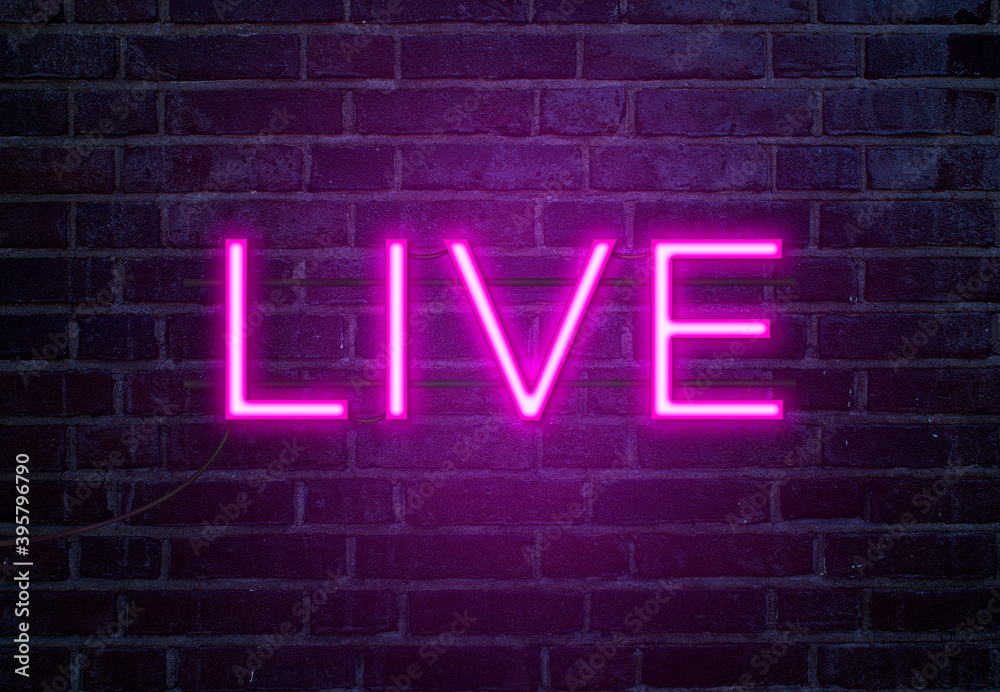 Live neon sign