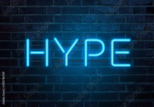 Hype neon sign photo