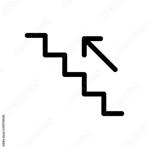escalator icon flat vector logo design trendy