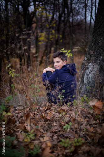 A nice boy posing in wild Nature  © Pavel