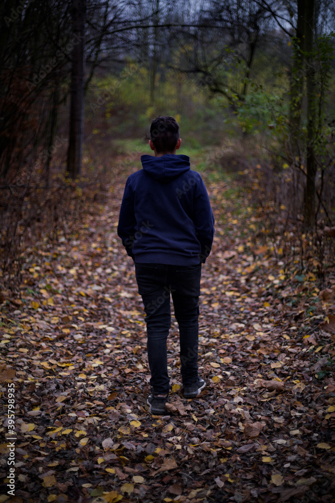 A nice boy posing in wild Nature A nice boy posing in wild Nature