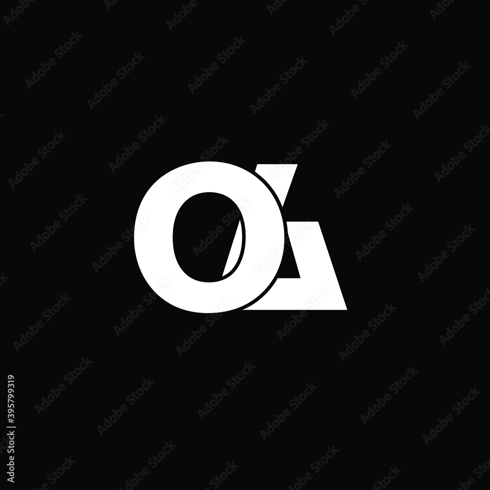 Creative Professional Trendy and Minimal OA Letters, Logo Design in Black and White Color, Initial Based Alphabet Icon Logo in Editable Vector Format Creative Professional Trendy and Minimal OA Letters, Logo Design in Black and White Color, Initial Based Alphabet Icon Logo in Editable Vector Format