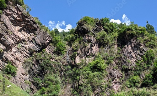 Mountain in clear sky
