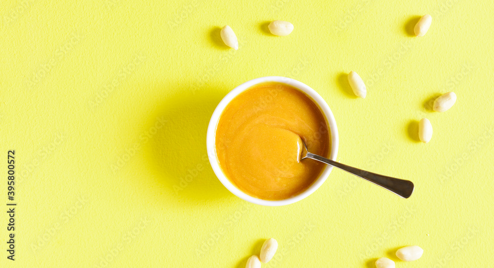Peanut sauce in bowl Peanut sauce in bowl