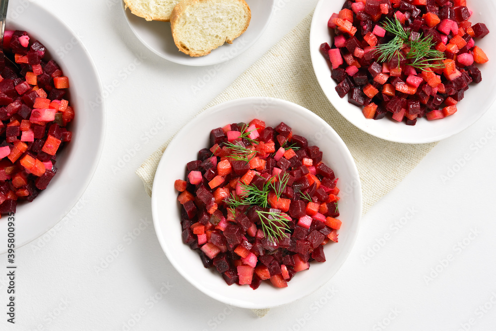 Beet salad in bowl Beet salad in bowl