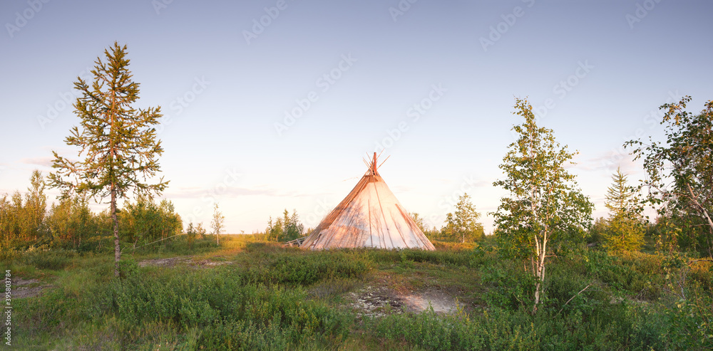 Chum tent in tundra in north Russia, Yamal Photos | Adobe Stock