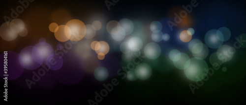 Abstract bokeh lights purple light, with soft background illustration. Background bokeh lights as a panorama.