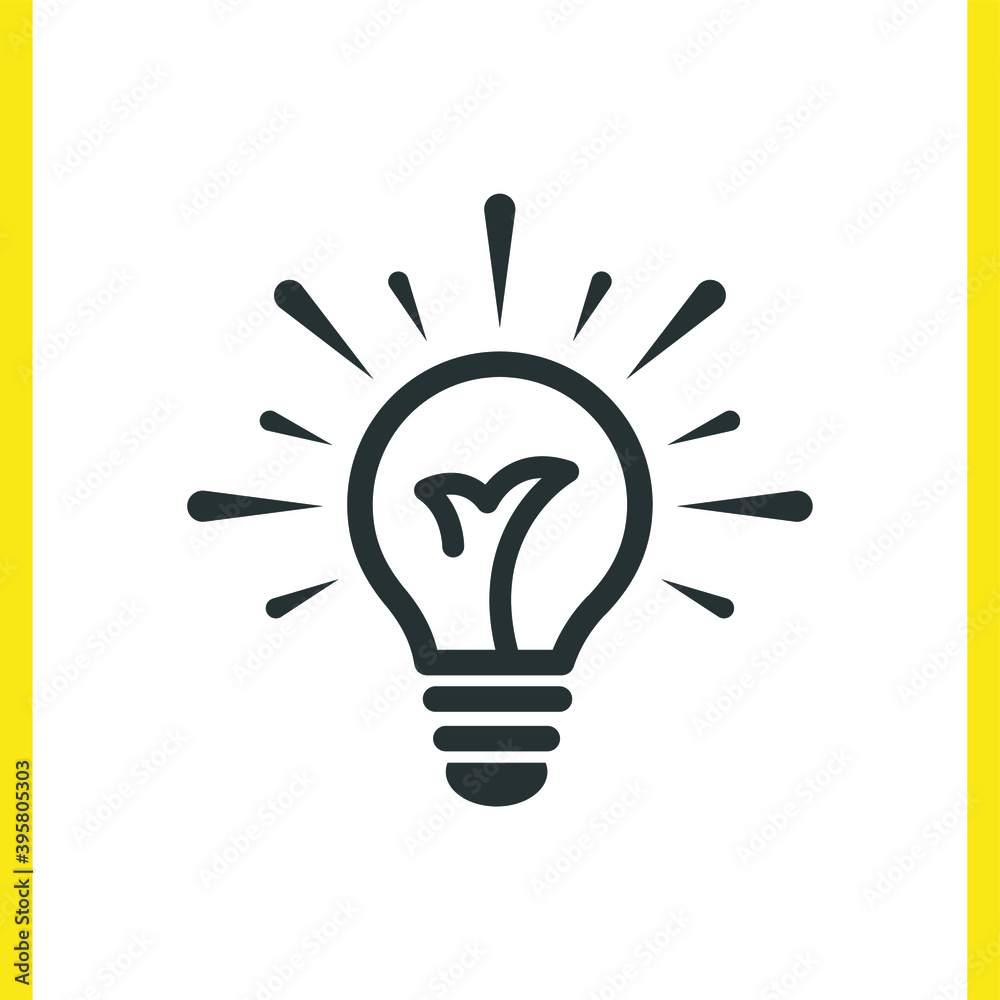 Light bulb icon. Concept of idea. Vector illustration. Light bulb icon. Concept of idea. Vector illustration.