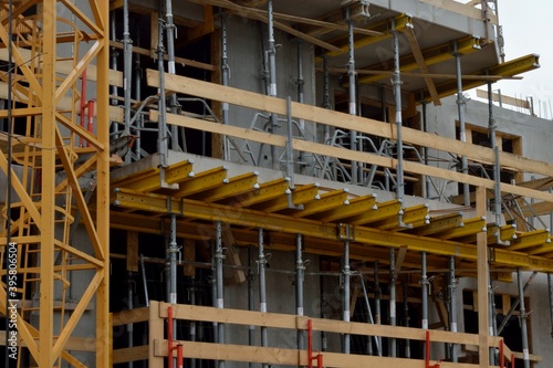 construction site. building iron structures