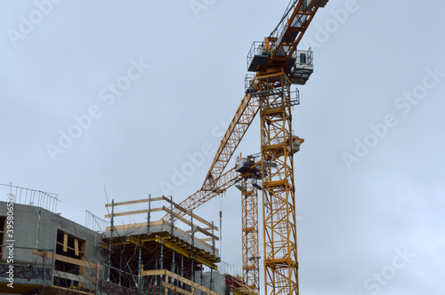 construction site. lifting cranes