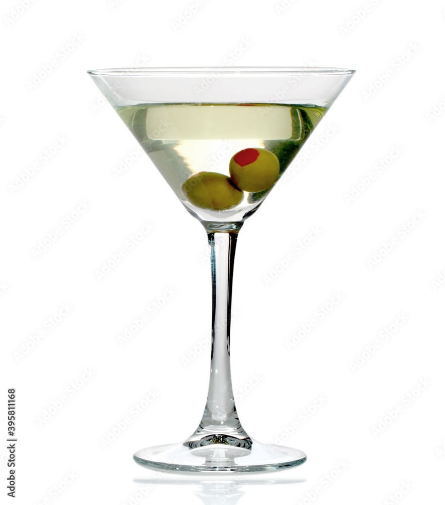 Martini Drink With Olives