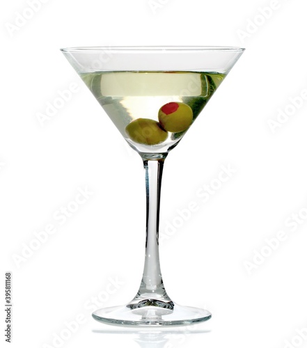 Martini Drink With Olives