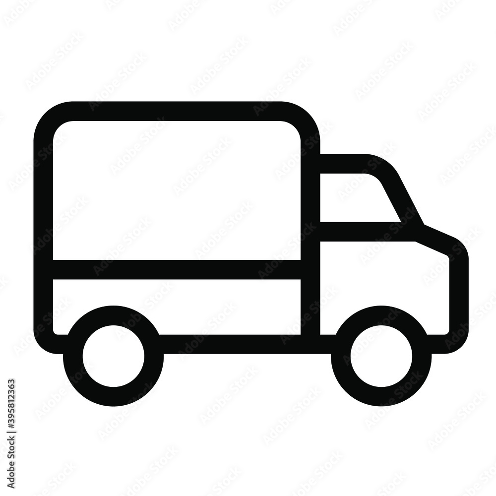 Delivery truck sign symbol for web and app ui design. High resolution vector icon isolated on white background. Delivery truck sign symbol for web and app ui design. High resolution vector icon isolated on white background.