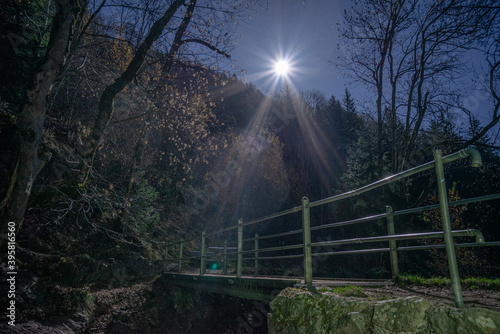 Brücke bei den Wasserfällen in Todtnau  photo