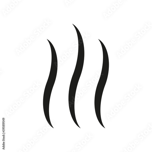 Aroma smell icon isolated. Steam, vapor, odor, smoke sign or smell vector symbol